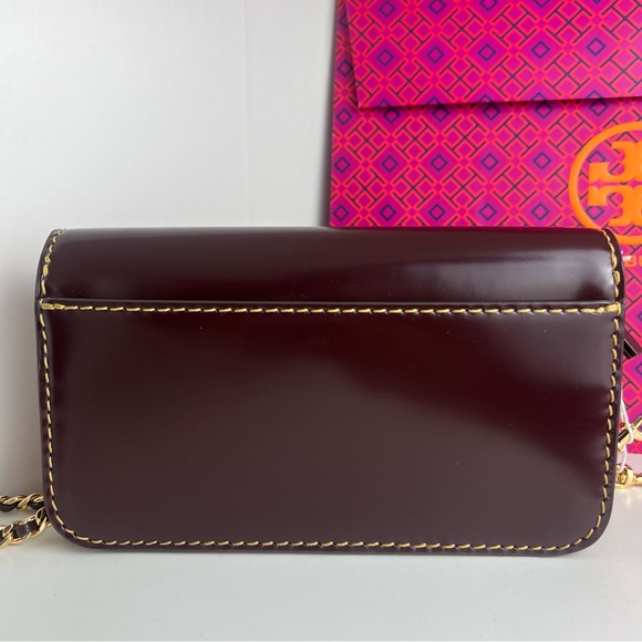 NWT Tory Burch Britten Smooth Chain Wallet & Wristlet - Picture 8 of 16